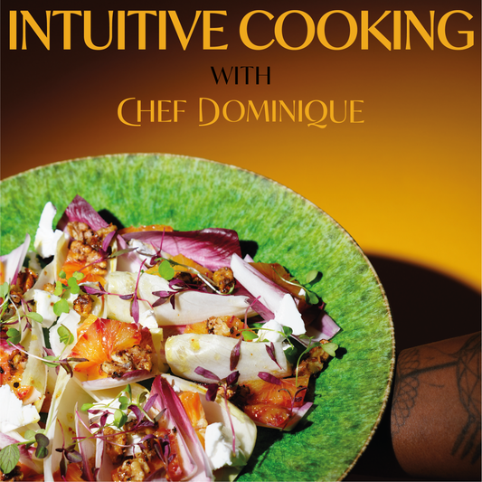 'Intuitive Cooking' With Chef Dominique - Hardback Cookbook